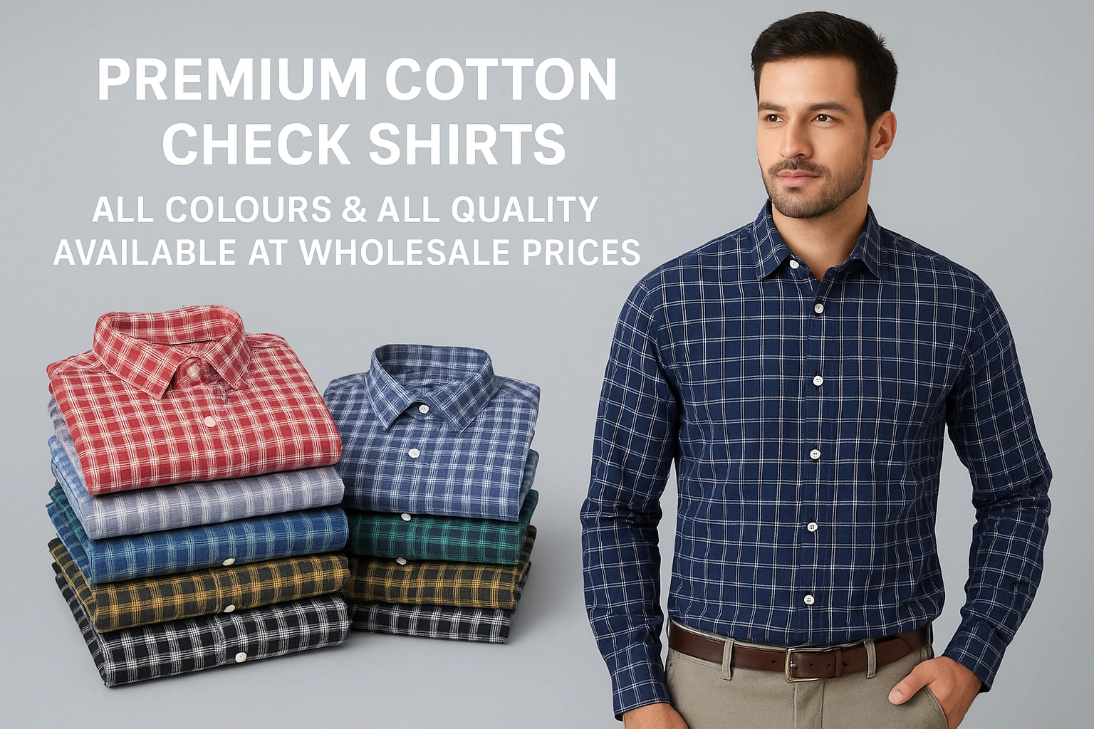 Premium Cotton Check Shirts